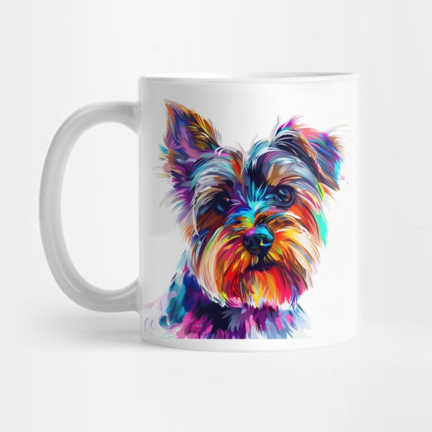 Yorkshire Terrier Colorfull Pop Art Design For Dog Onwer by karishmamakeia